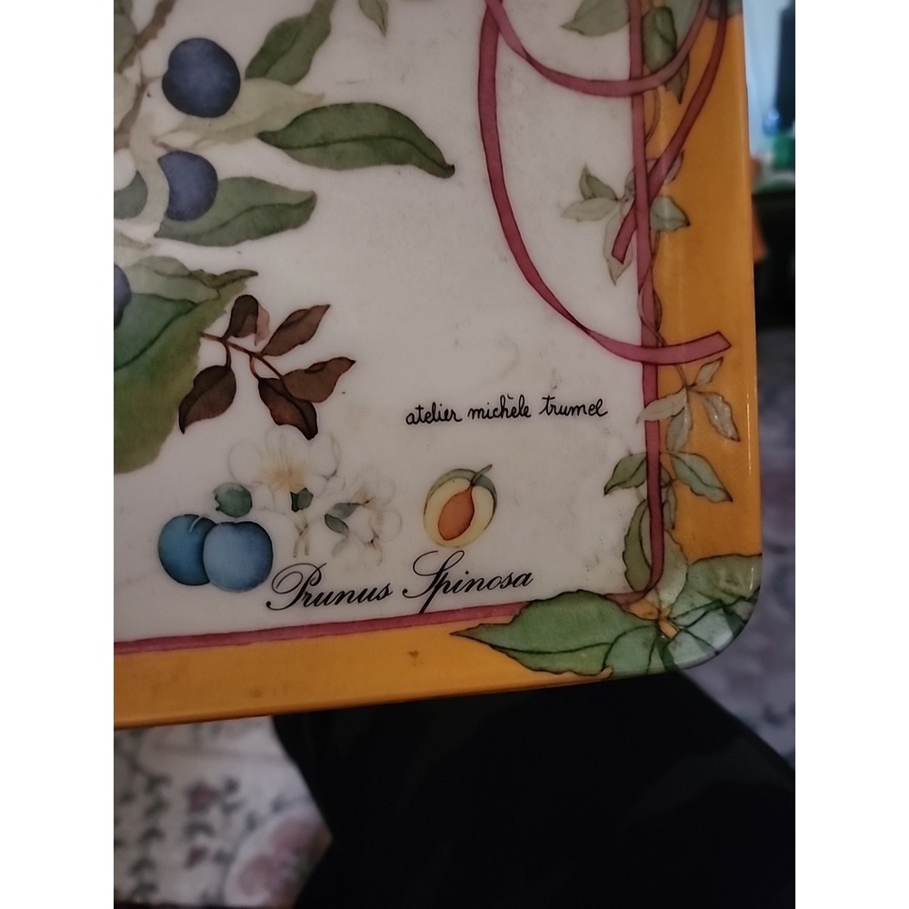 Atelier Michele Trumel Botanical Serving Tray Melamine 15 X 5.75 In. Italy - Picture 2 of 8
